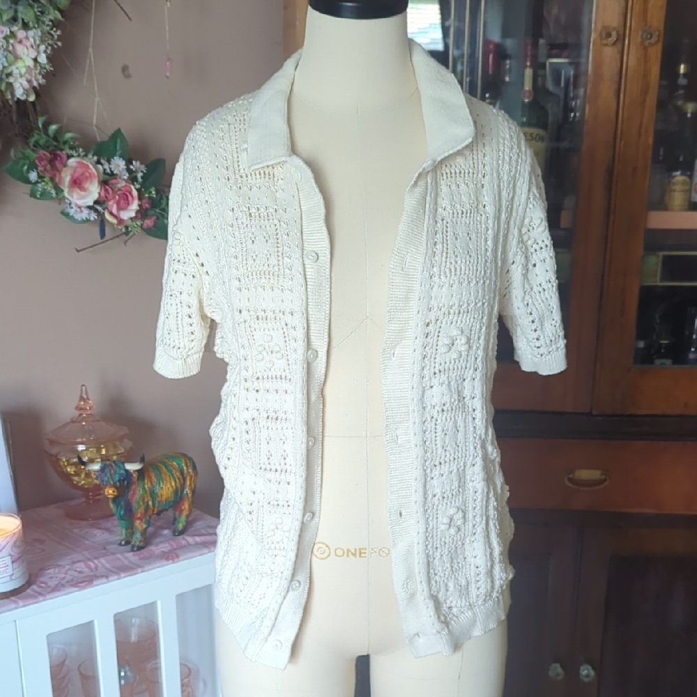 *Last Chance* Old Navy Cream Short Sleeve Shirt